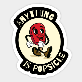 Funny Vintage Popsicle Pun Sticker